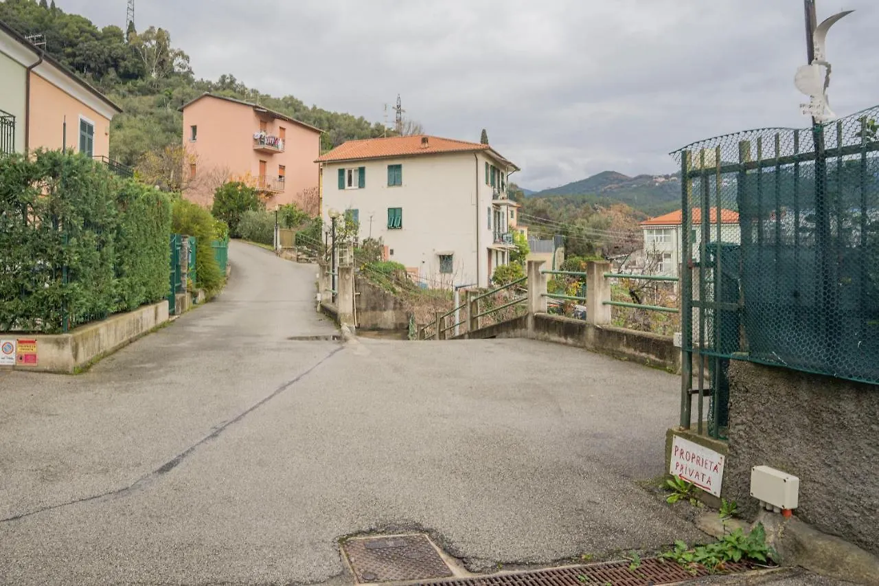 089 - Casa Cascata, Vista Mare, 400 Metri Dalla Spiaggia Apartment Sestri Levante